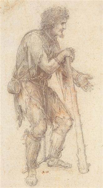 Masquerader in the guise of a Prisoner.jpg, c.1502 - c.1517 - Леонардо да Вінчі