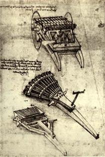 Multi Barrel Gun - Léonard de Vinci