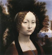 Retrato de Ginebra de Benci - Leonardo da Vinci