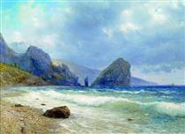 Crimea. Monk and Diva Rocks. - Lev Lagorio