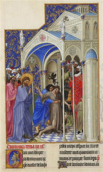 Curing a Possessed Woman - Irmãos Limbourg
