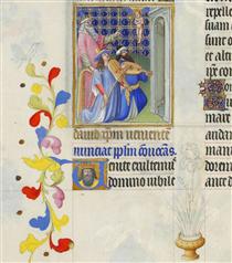David Foresee the Coming of Christ - Hermanos Limbourg