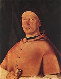Bispo Bernardo de' Rossi - Lorenzo Lotto