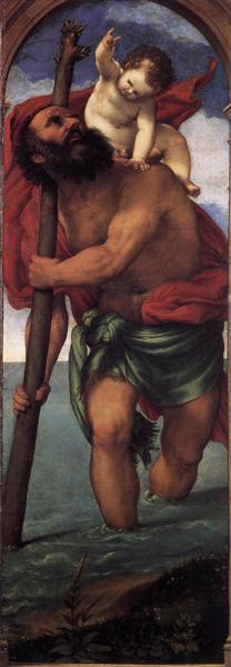 St. Christopher, 1531 - Lorenzo Lotto