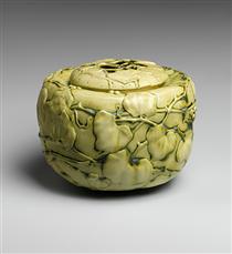 Covered Bowl with Virginia Creeper - Louis Comfort Tiffany