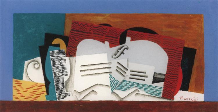 Glass and Violin - Louis Marcoussis