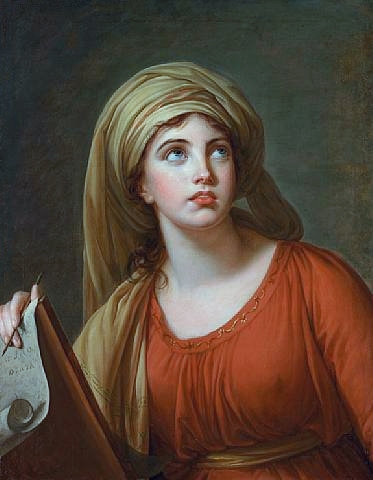 Lady Hamilton as the Persian Sibyl, 1792 - 伊莉莎白·維傑·勒布倫