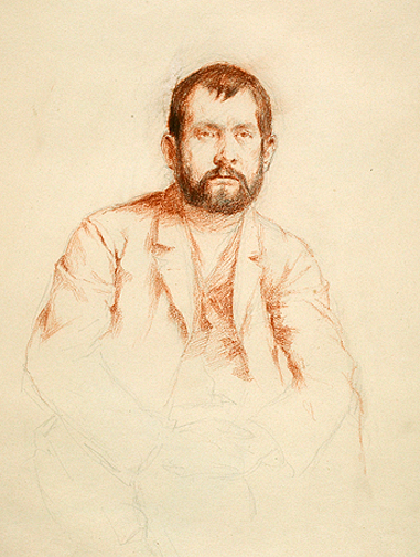 Self-Portrait with Beard, 1886 - Ловис Коринт