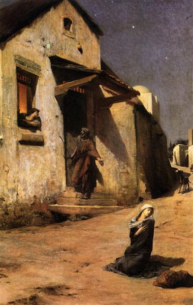 The arrival at Bethlehem, 1897 - Люк-Оливье Мерсон