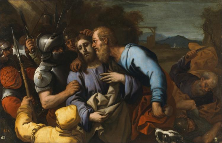The Judas Kiss, 1660 - Лука Джордано