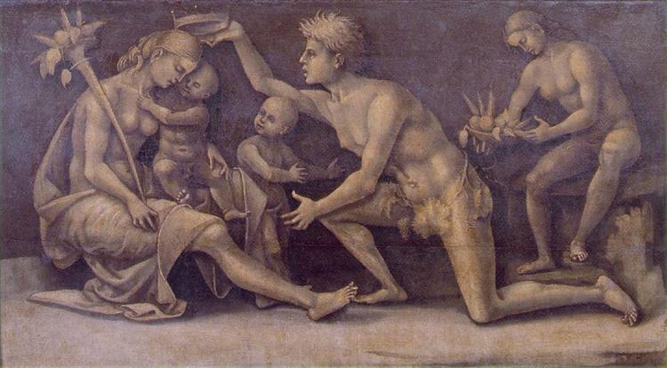 Allegory of Fecundity and Abundance, c.1500 - Luca Signorelli