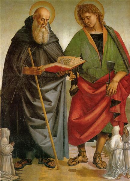 Saints Eligius and Antonio - Лука Синьорелли