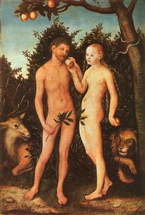 Adam and Eve - Лукас Кранах Старший