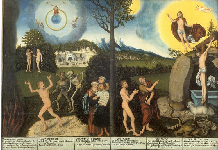 Law and Grace, 1529 - Lucas Cranach l'Ancien