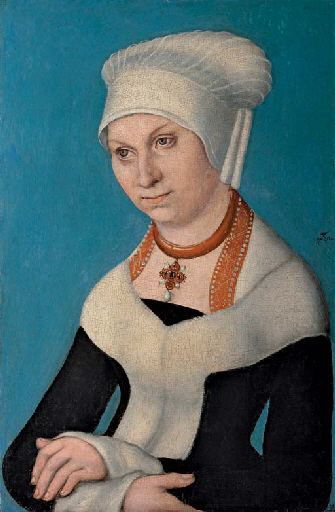 Портрет Барбары, герцогини Саксонии, c.1500 - Лукас Кранах Старший