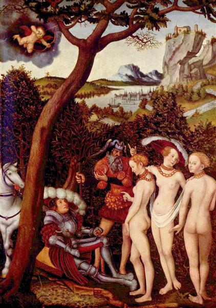 The Judgement of Paris, 1528 - Lucas Cranach el Viejo