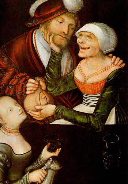 The Procuress, 1548 - Лукас Кранах Старший