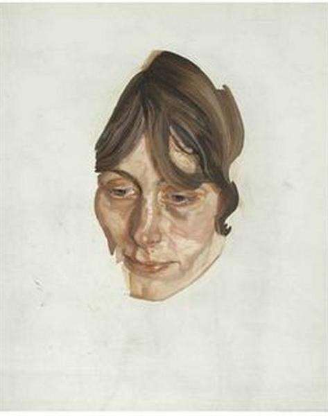 Girl's Head, c.1973 - c.1974 - Луціан Фройд