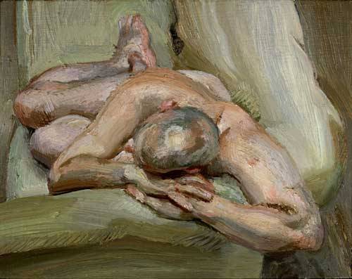 Ли на зеленом диване, 1993 - Люсьен Фрейд