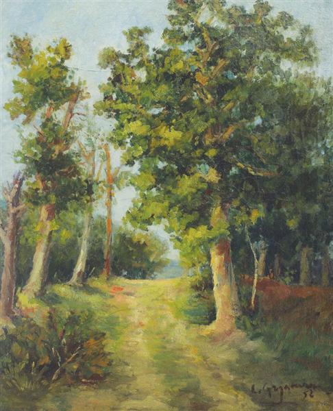 Mogoșoaia Forest Path, 1952 - Лукиан Григореску