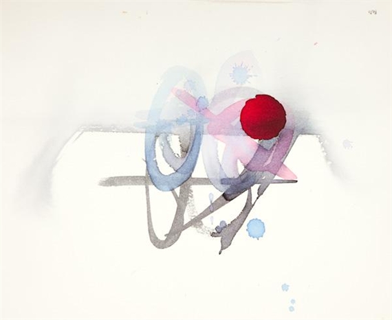 Untitled (Red, black, pink and blue) - Luis Feito