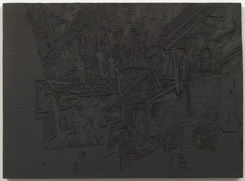 Woodblock for The Harbor (Hafen), 1918 - Lyonel Feininger