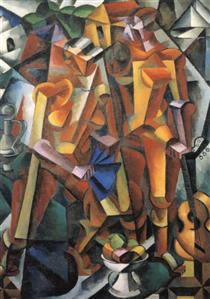 Composition with Figures - Lioubov Popova