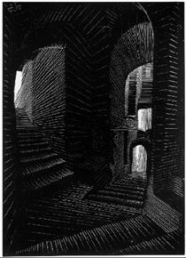 Covered Alley in Atrani - M.C. Escher