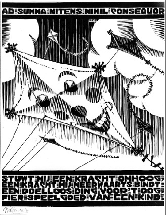 Emblemata - Kite, 1931 - Maurits Cornelis Escher