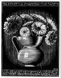 Emblemata - Vase - M.C. Escher