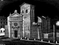 Nocturnal Rome - Maurits Cornelis Escher