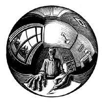 Spherical Self Portrait - M.C. Escher