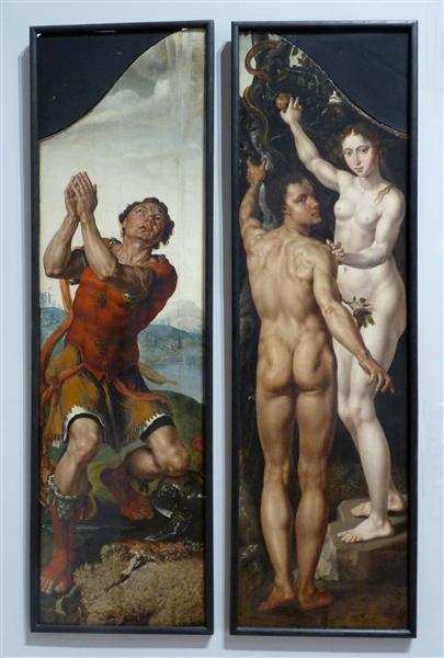 Гідеон. Адам та Єва, c.1550 - Мартен ван Гемскерк