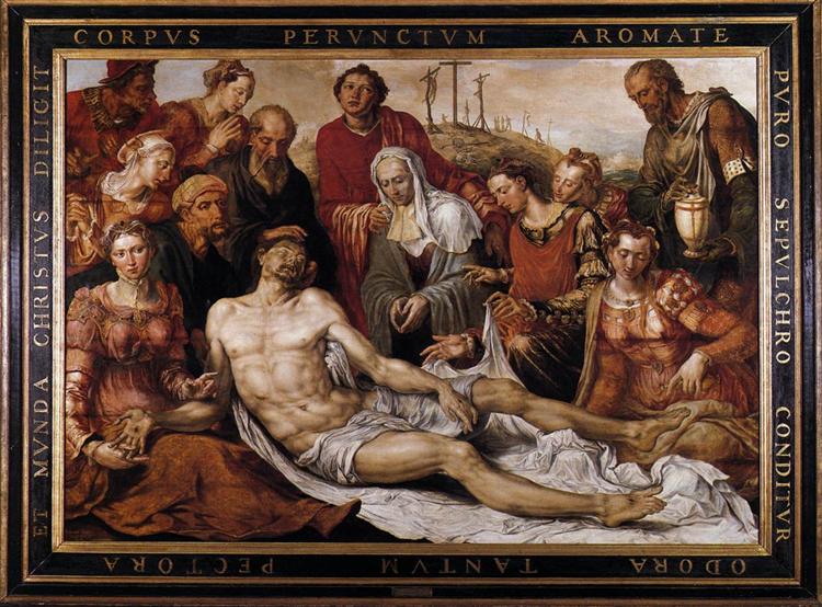 Lamentation on the Dead Christ, 1566 - Maarten van Heemskerck