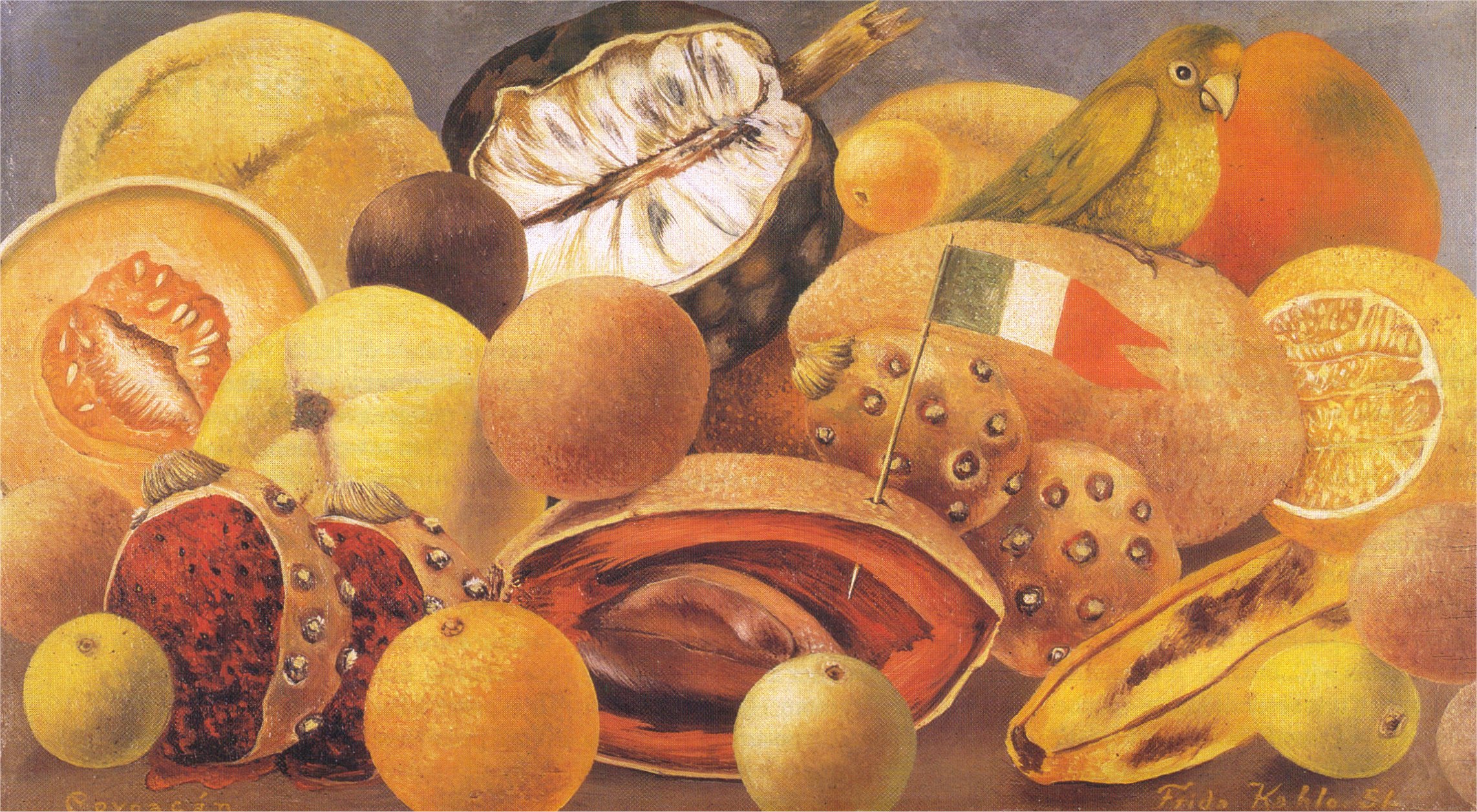 still-life-with-parrot-and-flag-1951-frida-kahlo-wikiart