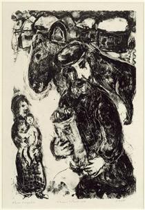 A man with Thora - Marc Chagall