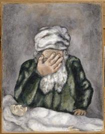 Авраам оплакує Сару - Марк Шагал