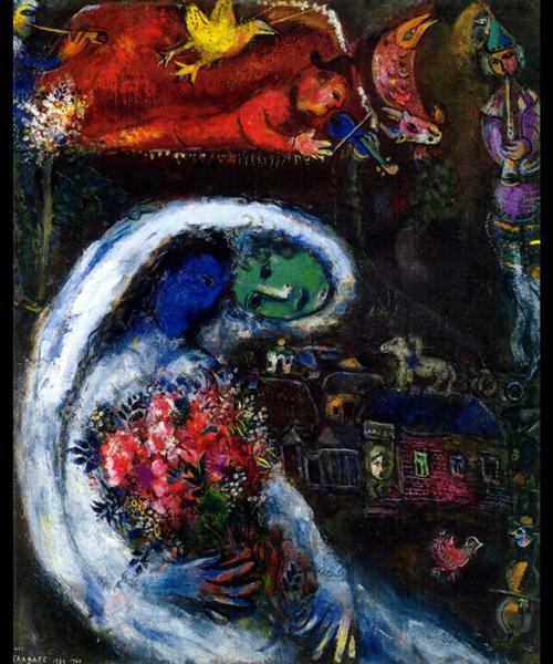 Bride with Blue Face, 1932 - Marc Chagall