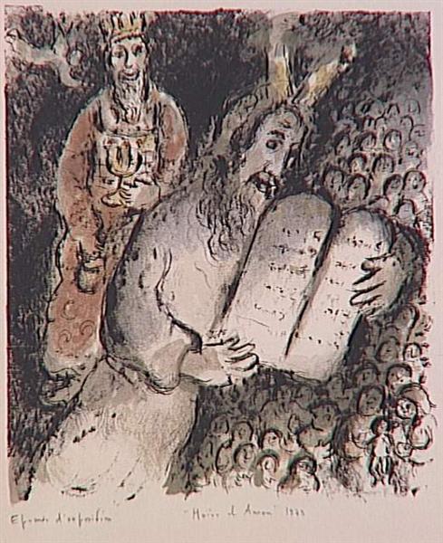 Moses and Aaron, 1979 - Marc Chagall