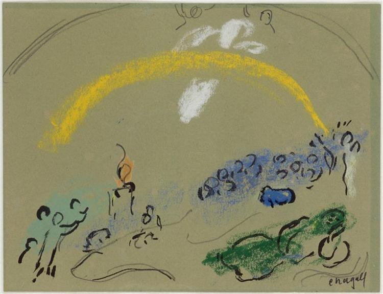Noah and the Rainbow, c.1963 - 夏卡爾