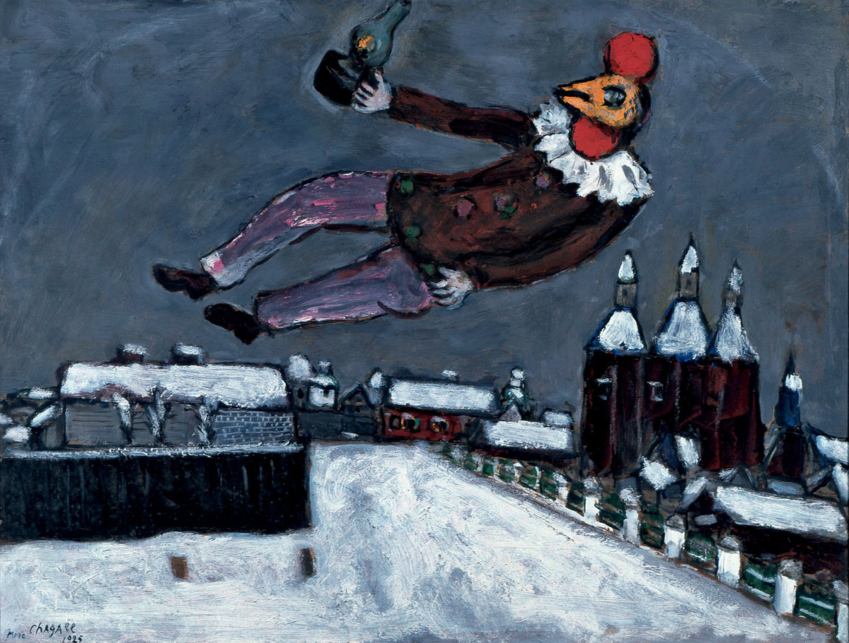 Rooster Man Above Vitebsk, 1925 Marc Chagall