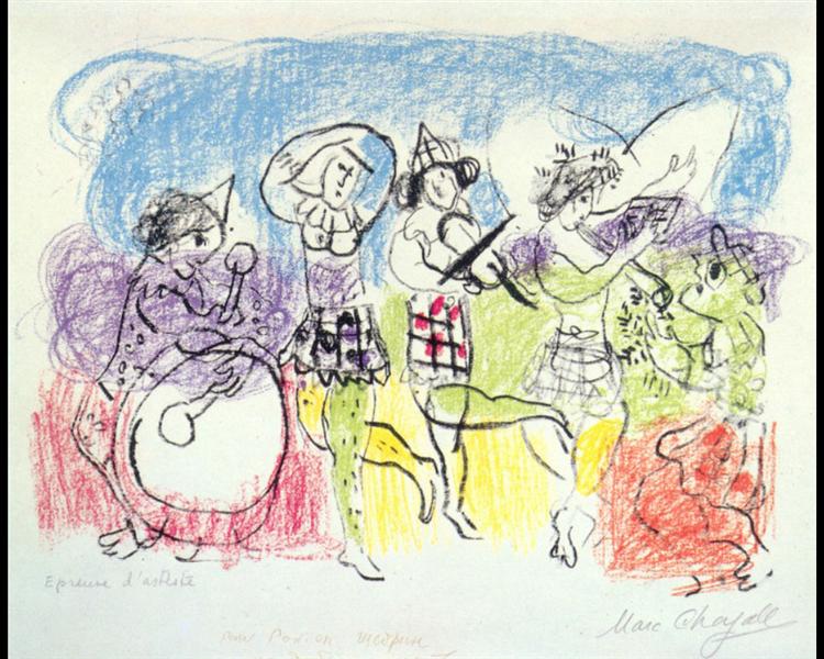The circus musicians - Marc Chagall