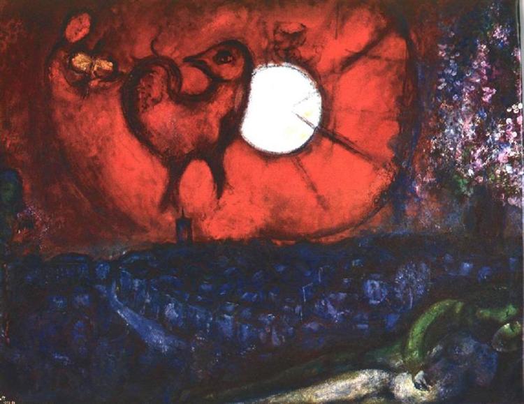 Ванс: ночь, c.1953 - Марк Шагал