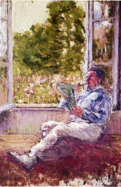 Man seated by a window, 1907 - Марсель Дюшан