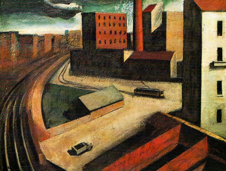 Urban landscape, 1922 - Mario Sironi - WikiArt.org