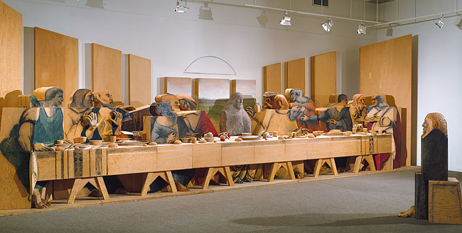 Self-Portrait Looking at The Last Supper, 1984 - Марісоль Ескобар