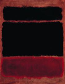 Black in Deep Red - Mark Rothko