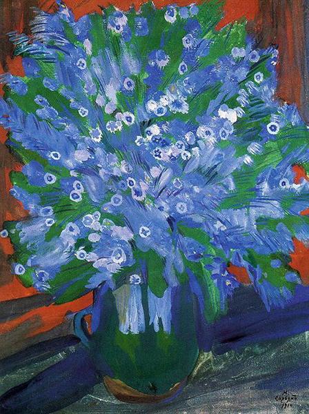 Blue flowers, 1914 - Martiros Sarjan