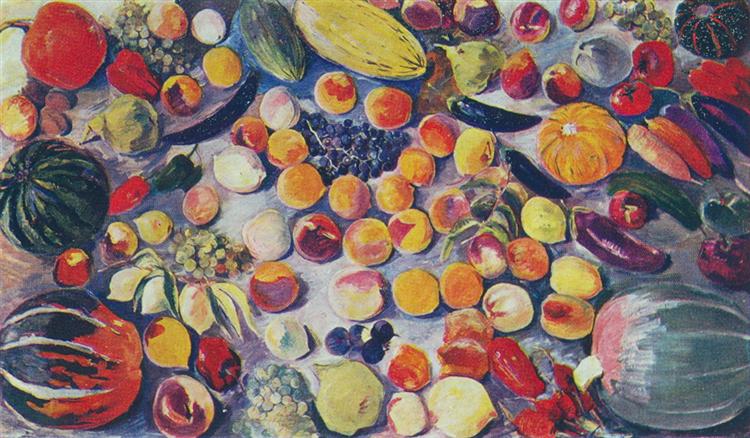 Fruits and vegetables, 1942 - Martiros Sarian - WikiArt.org