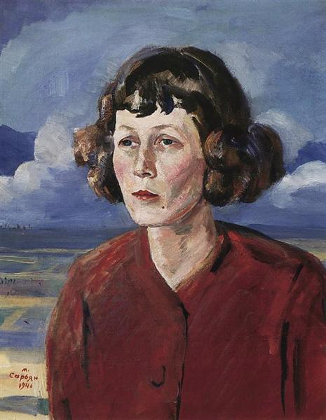 Portrait of the poetess Maria Petrovykh, 1946 - Мартірос Сар'ян